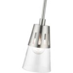 56451-91 1 Light Brushed Nickel Mini Pendant-Lighting LumensPendant Lights