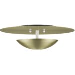 56570-01 2 Light Antique Brass Large Semi-Flush/ Wall Sconce-Lighting LumensSemi Flush