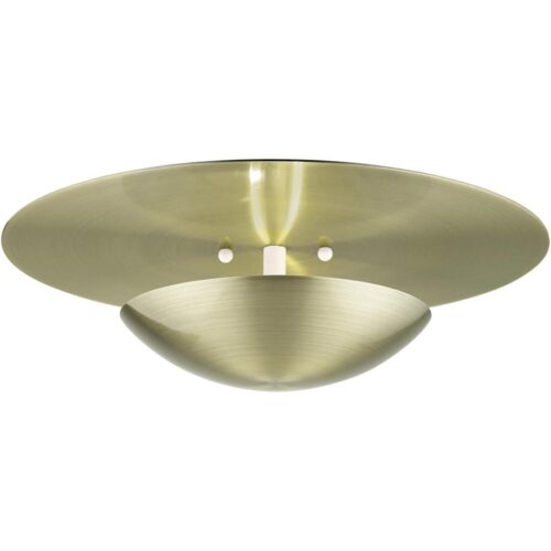 56570-01 2 Light Antique Brass Large Semi-Flush/ Wall Sconce-Lighting LumensSemi Flush