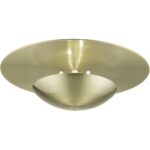 56570-01 2 Light Antique Brass Large Semi-Flush/ Wall Sconce-Lighting LumensSemi Flush