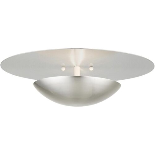 56570-91 2 Light Brushed Nickel Large Semi-Flush/ Wall Sconce-Lighting LumensSemi Flush