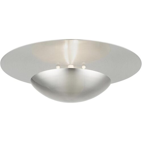 56570-91 2 Light Brushed Nickel Large Semi-Flush/ Wall Sconce-Lighting LumensSemi Flush