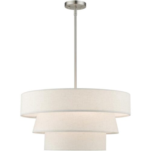 56724-91 4 Light Brushed Nickel Pendant Chandelier-Lighting LumensChandeliers