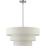 56724-91 4 Light Brushed Nickel Pendant Chandelier-Lighting LumensChandeliers