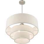 57484-91 4 Light Brushed Nickel Pendant Chandelier-Lighting LumensChandeliers