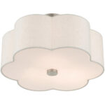 58063-91 3 Light Brushed Nickel Semi Flush-Lighting LumensSemi Flush