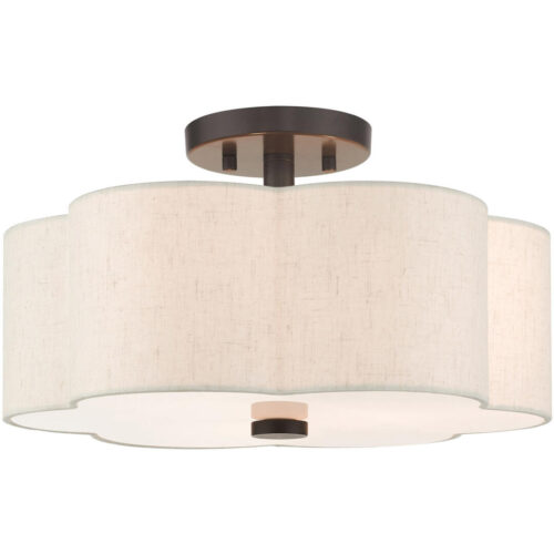 58063-92 3 Light English Bronze  Semi Flush-Lighting LumensSemi Flush