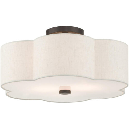 58064-92 3 Light English Bronze  Semi Flush-Lighting LumensSemi Flush