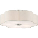 58068-91 5 Light Brushed Nickel Semi Flush-Lighting LumensSemi Flush