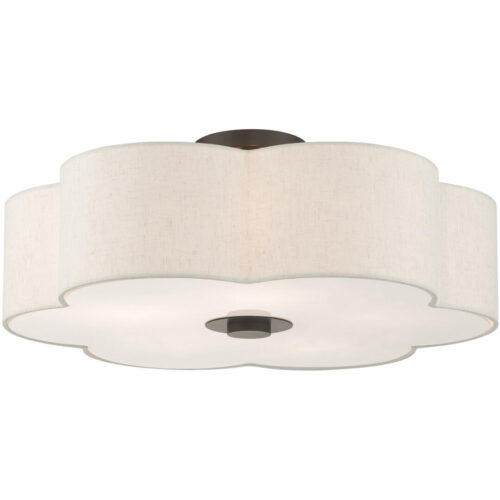 58068-92 5 Light English Bronze  Semi Flush-Lighting LumensSemi Flush