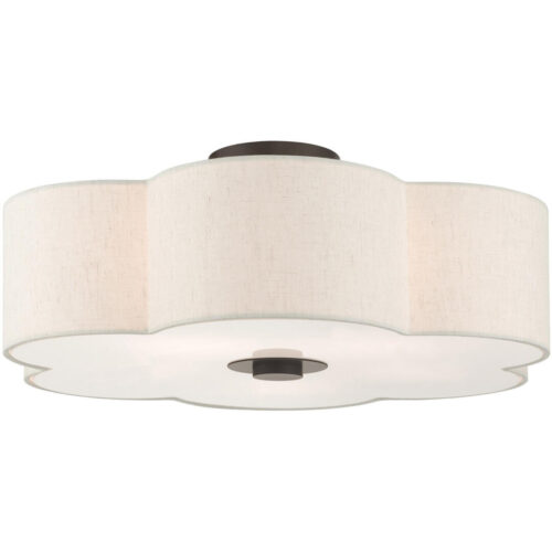 58068-92 5 Light English Bronze  Semi Flush-Lighting LumensSemi Flush