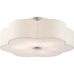 58069-91 6 Light Brushed Nickel Semi Flush-Lighting LumensSemi Flush