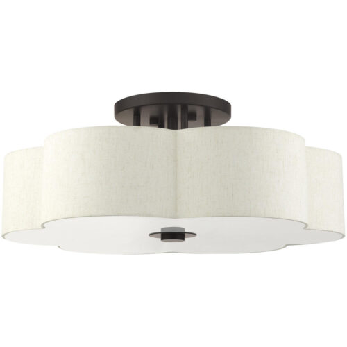 58069-92 6 Light English Bronze  Semi Flush-Lighting LumensSemi Flush