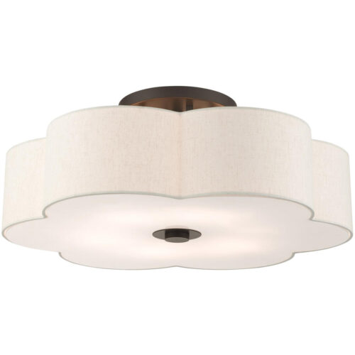 58069-92 6 Light English Bronze  Semi Flush-Lighting LumensSemi Flush