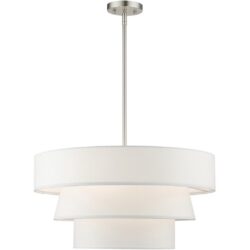 58134-91 4 Light Brushed Nickel Pendant Chandelier-Lighting LumensChandeliers