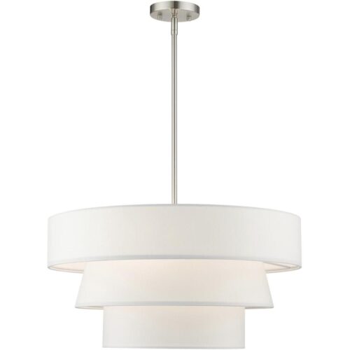 58134-91 4 Light Brushed Nickel Pendant Chandelier-Lighting LumensChandeliers