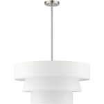 58134-91 4 Light Brushed Nickel Pendant Chandelier-Lighting LumensChandeliers