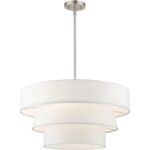 58134-91 4 Light Brushed Nickel Pendant Chandelier-Lighting LumensChandeliers