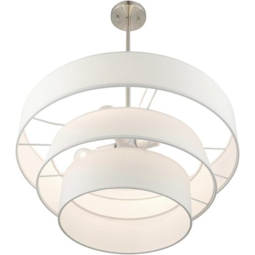 58134-91 4 Light Brushed Nickel Pendant Chandelier-Lighting LumensChandeliers