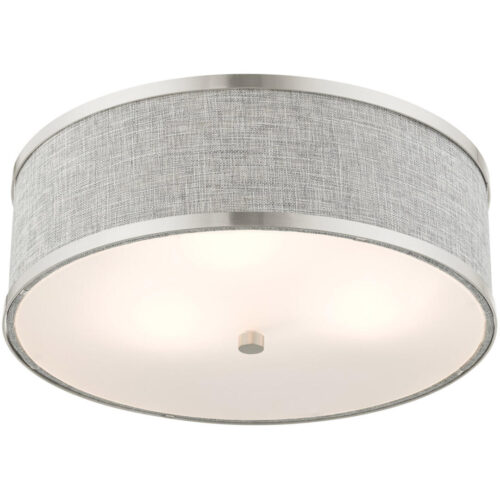 60423-91 3 Light Brushed Nickel Semi Flush-Lighting LumensSemi Flush