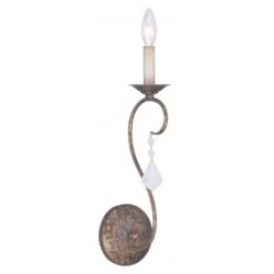 4.75 inch 1 Light Verona Bronze Wall Sconce with Steel base material-Lighting LumensWall Sconces