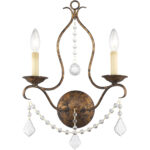 12 inch 2 Light Verona Bronze Wall Sconce with Steel base material-Lighting LumensWall Sconces