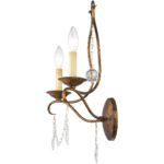 12 inch 2 Light Verona Bronze Wall Sconce with Steel base material-Lighting LumensWall Sconces