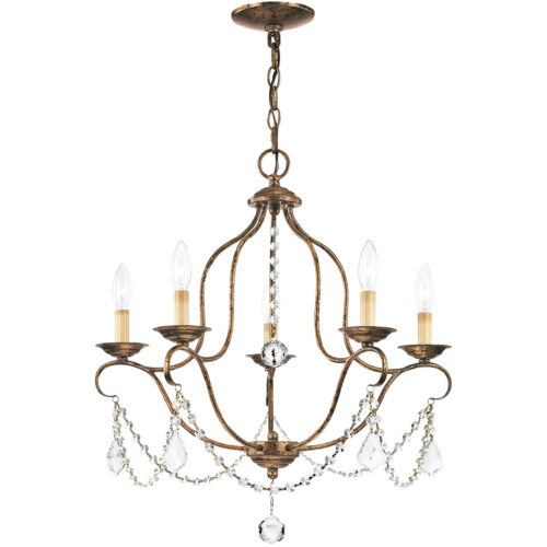 5 Light Verona Bronze Chandelier with Steel base material-Lighting LumensChandeliers