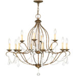 12 Light Verona Bronze Chandelier with Steel base material-Lighting LumensChandeliers