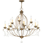 12 Light Verona Bronze Chandelier with Steel base material-Lighting LumensChandeliers