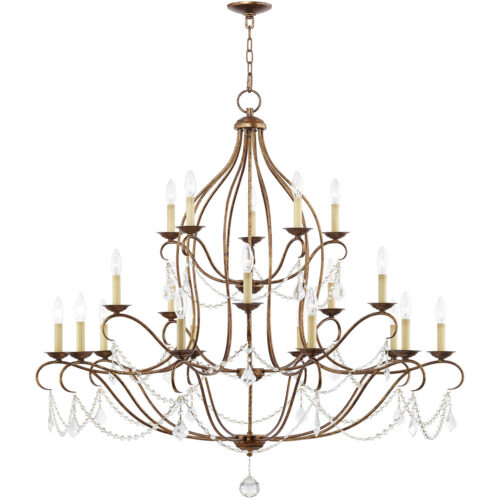 20 Light Verona Bronze Chandelier with Steel base material-Lighting LumensChandeliers