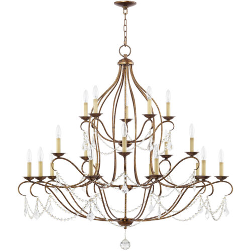 20 Light Verona Bronze Chandelier with Steel base material-Lighting LumensChandeliers