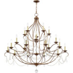 20 Light Verona Bronze Chandelier with Steel base material-Lighting LumensChandeliers