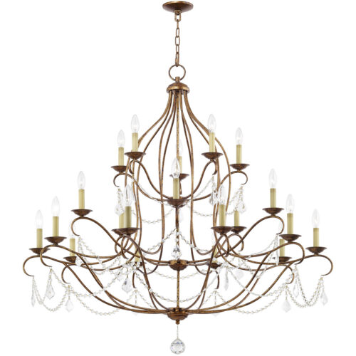 20 Light Verona Bronze Chandelier with Steel base material-Lighting LumensChandeliers