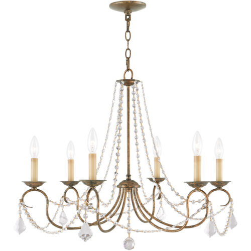 6 Light Verona Bronze Chandelier with Steel base material-Lighting LumensChandeliers