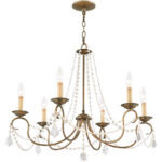 6 Light Verona Bronze Chandelier with Steel base material-Lighting LumensChandeliers