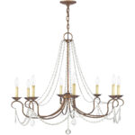 8 Light Verona Bronze Chandelier with Steel base material-Lighting LumensChandeliers