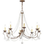 8 Light Verona Bronze Chandelier with Steel base material-Lighting LumensChandeliers