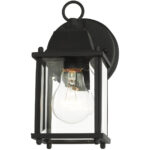 7506-14 1 Light Textured Black Outdoor Wall Lantern-Lighting LumensLantern