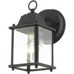 7506-14 1 Light Textured Black Outdoor Wall Lantern-Lighting LumensLantern