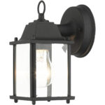 7506-14 1 Light Textured Black Outdoor Wall Lantern-Lighting LumensLantern