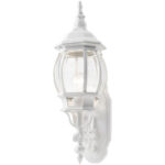 7520-13 1 Light Textured White Outdoor Wall Lantern-Lighting LumensLantern