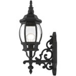 7520-14 1 Light Textured Black Outdoor Wall Lantern-Lighting LumensLantern