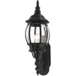 7520-14 1 Light Textured Black Outdoor Wall Lantern-Lighting LumensLantern