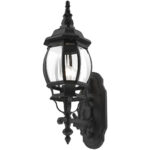 7520-14 1 Light Textured Black Outdoor Wall Lantern-Lighting LumensLantern