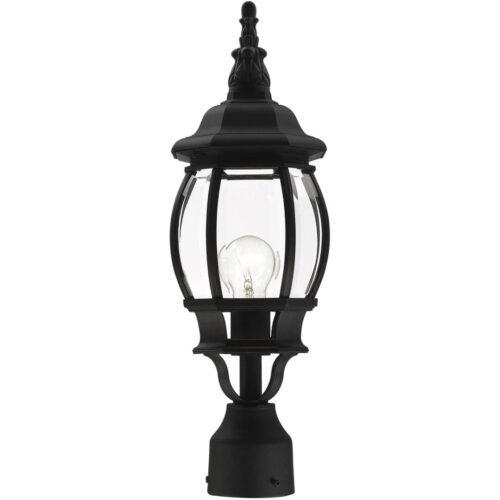 7522-14 1 Light Textured Black Outdoor Post Top Lantern-Lighting LumensLantern