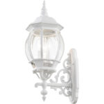 7524-13 3 Light Textured White Outdoor Wall Lantern-Lighting LumensLantern