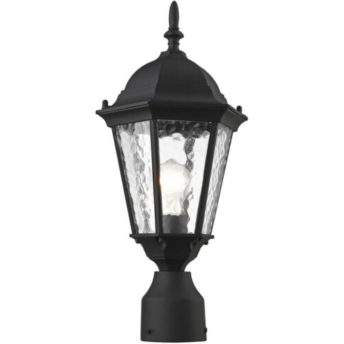 1 Light TBK Outdoor Post Lantern Pendant Lighting Fixture with Clear Water Glass Shade-Lighting LumensLantern