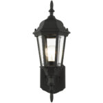 7551-14 1 Light Textured Black Outdoor Wall Lantern-Lighting LumensLantern