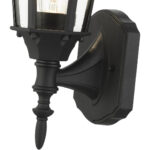 7551-14 1 Light Textured Black Outdoor Wall Lantern-Lighting LumensLantern